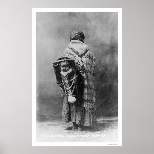 Poster Papoose et squaw 1910 de Yakama