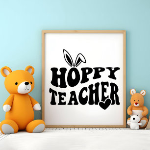 Poster Pâques est à venir - Floral