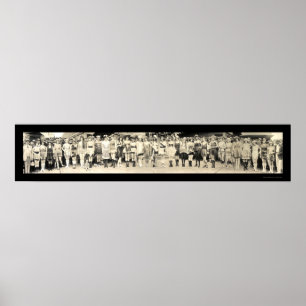 Poster Parade des filles de baignade Photo 1920