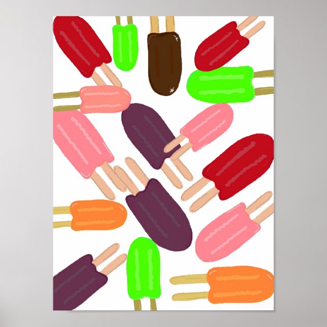 Poster Paradis de la sucette glacée (Devant)