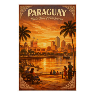 Poster PARAGUAY – Cœur Caché de l'Amérique du Sud