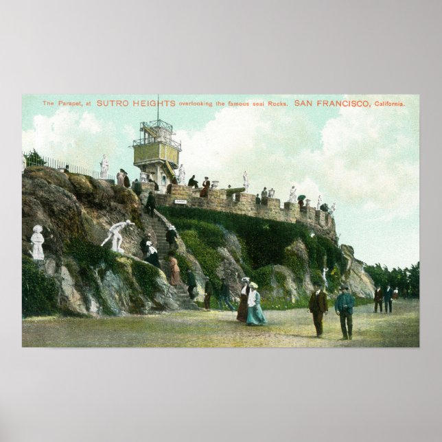 Poster Parapet Sutro Heights (Devant)