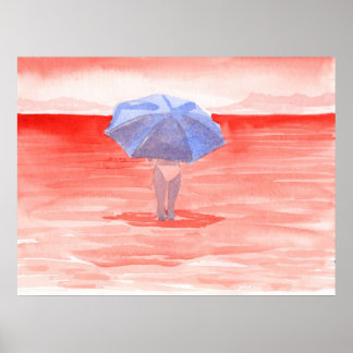 Poster Parapluie de la mer Rouge