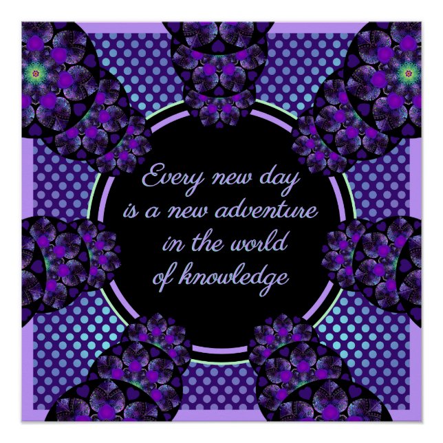 Poster Parapluie violet & coeurs .7 (Devant)