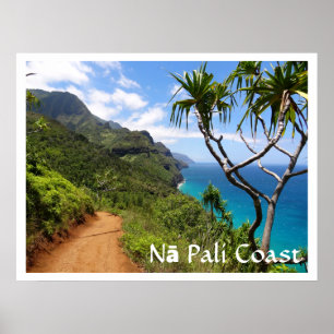 Poster Parc d'état de la côte de Nā Pali, Kauai