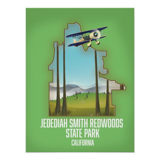 Poster Parc d'État des séquoias de Jedediah Smith (Devant)