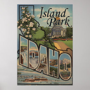 Poster Parc d'île, Idaho - grandes scènes de lettre