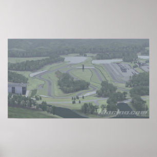 Poster parc iRacing de sports mécaniques de coiffeur