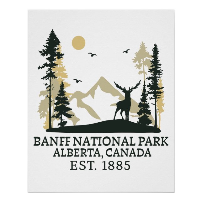 Poster parc national de Banff (Devant)