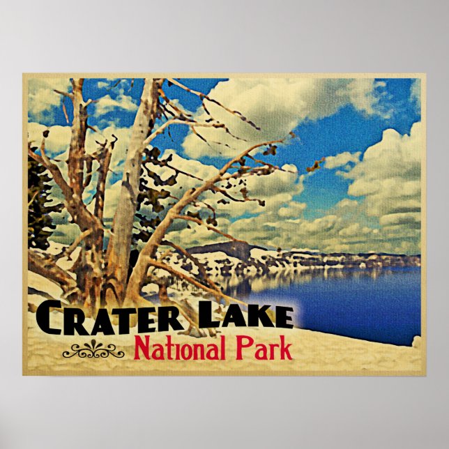 Poster Parc national de Crater Lake (Devant)