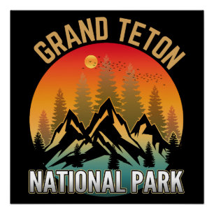 Poster Parc national de Grand Teton