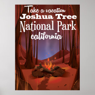 Poster Parc national de Joshua Tree, Californie voyage