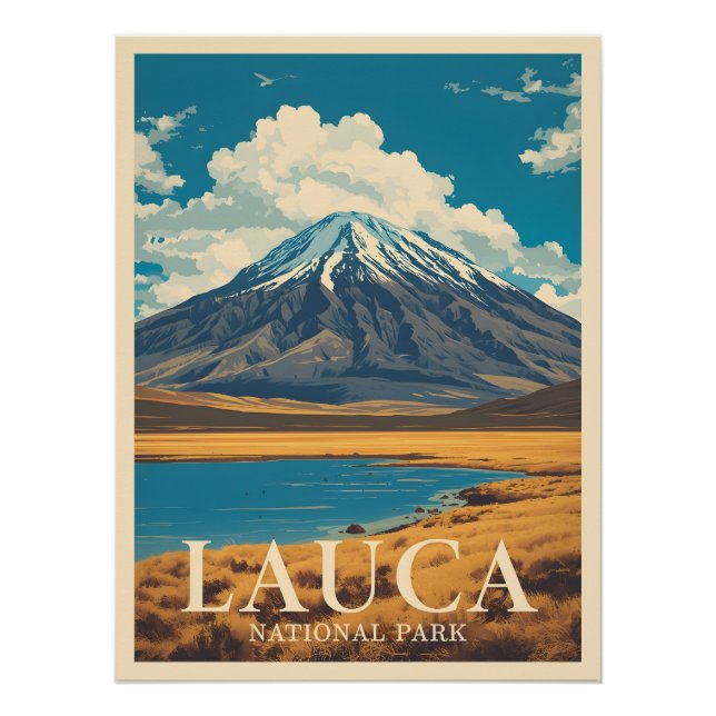 Poster Parc national de Lauca - Chili (Devant)