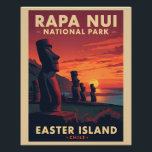 Poster Parc national de Rapa Nui - Chili - Île de Pâques<br><div class="desc">Parc national de Rapa Nui - Chili - Île de Pâques</div>