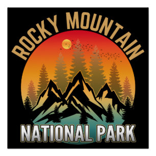 Poster Parc national de Rocky Mountain