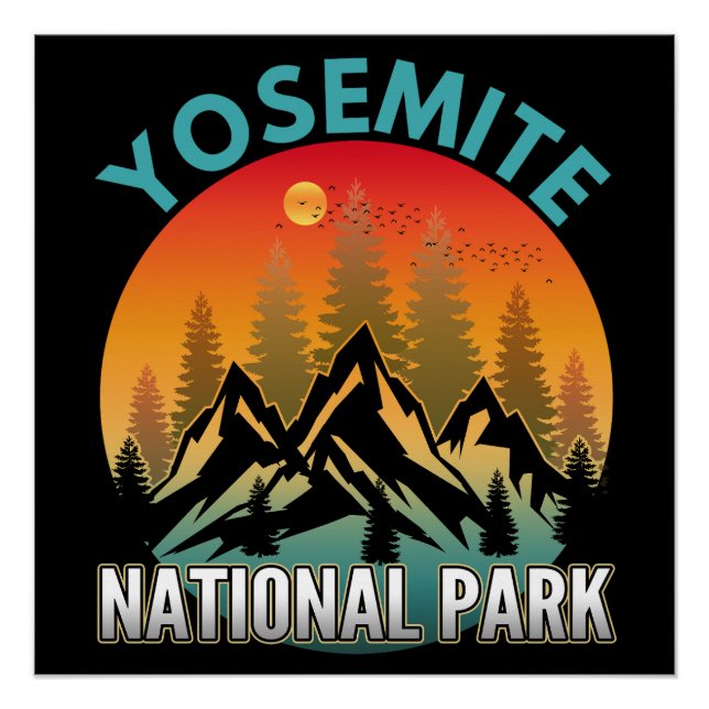 Poster Parc national de Yosemite (Devant)