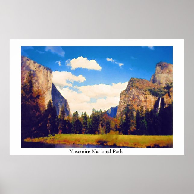 Poster Parc national de Yosemite (Devant)