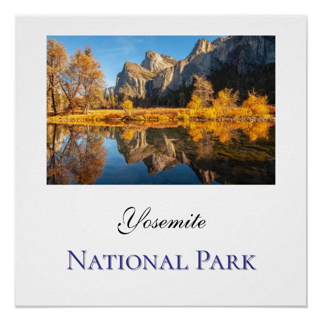 Poster Parc national de Yosemite à l'automne (Devant)