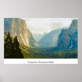 Poster Parc national de Yosemite Vue différente