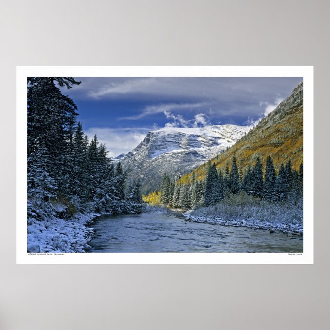 Poster Parc national des Glaciers - Montana (Devant)