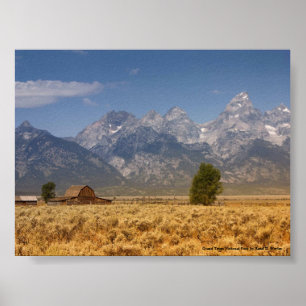 Poster Parc national grand de Teton