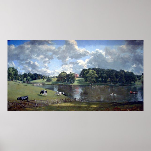 Poster Parc Wivenhoe par John Constable (Devant)