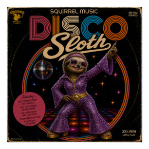Poster Paresseuse Diva Disco