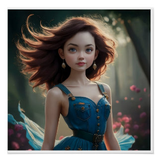 Poster parfait brillant Belle Princesse