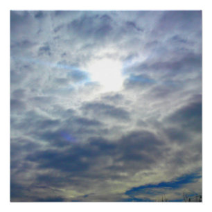 Poster parfait des nuages Sun