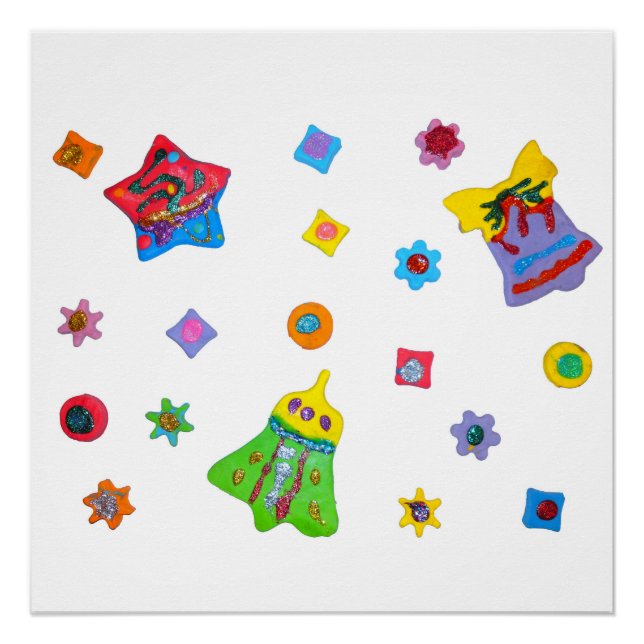 Poster parfait parties scintillant Clay (Devant)