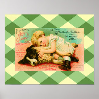 Poster Parfum mignon publicité Vintage