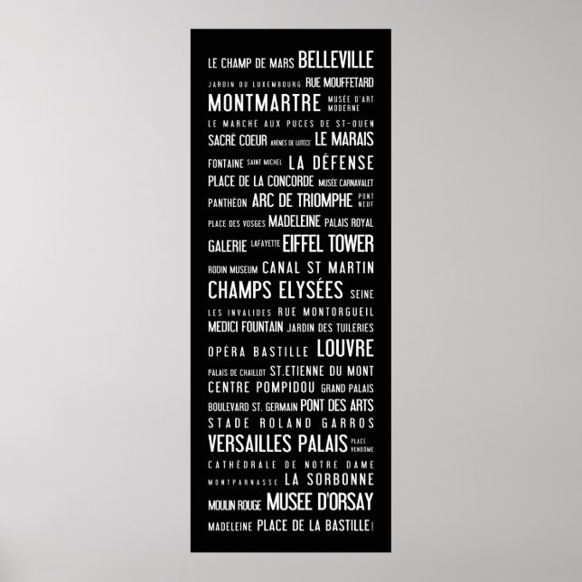 Poster Paris (Devant)