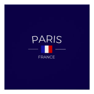 Poster paris en France