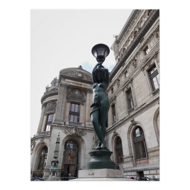 Poster Paris. France. Palais Garnier (Devant)