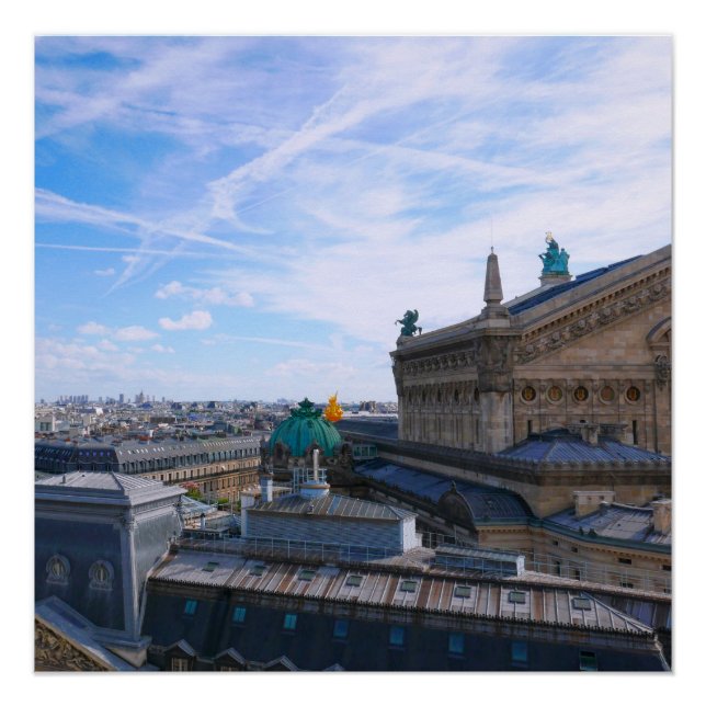 Poster Paris. France. Palais Garnier (Devant)