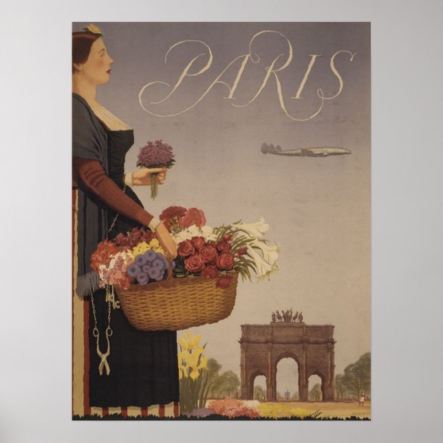 Poster Paris Vintage Cycle Français (Devant)