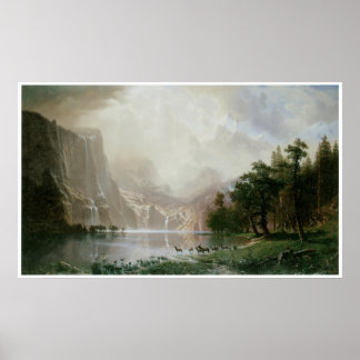 Poster Parmi les montagnes de la Sierra Nevada, Californi