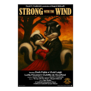 Poster Parodie de film Fort avec le Vent
