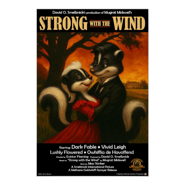 Poster Parodie de film Fort avec le Vent (Devant)