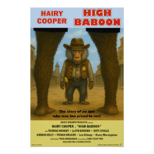 Poster Parodie de film sur les babouins de haut vol