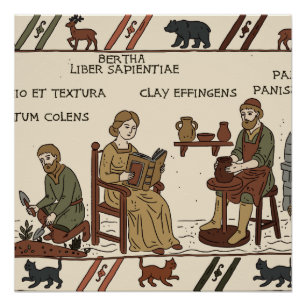 Poster parodie de tapisserie de bayeux