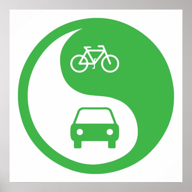 Poster Partager la route Yin Yang (Devant)