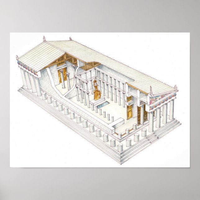 Poster Parthenon Athènes (Devant)