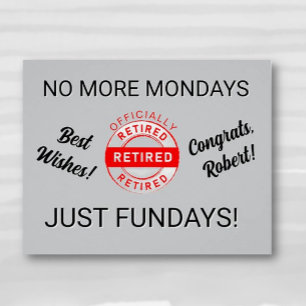 Poster Parti de retraite amusant