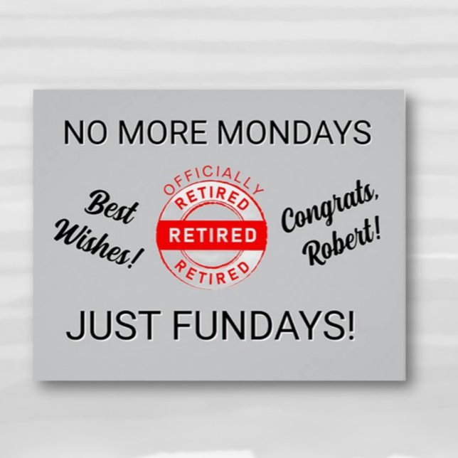 Poster Parti de retraite amusant (Créateur téléchargé)