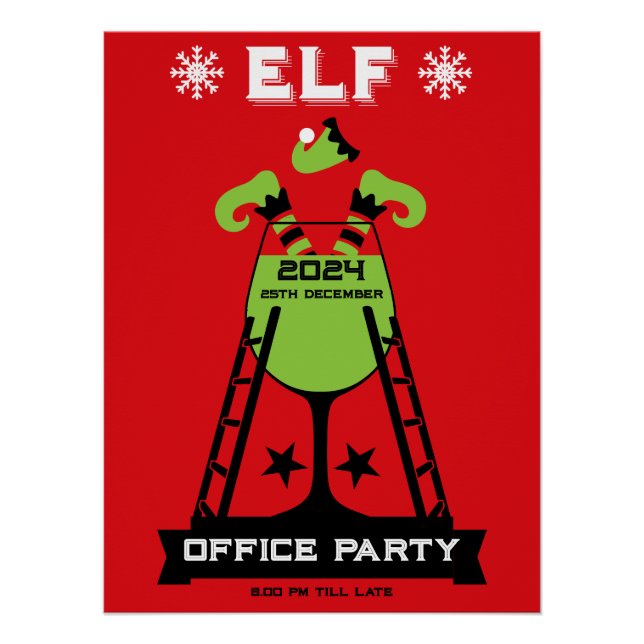 Poster Parti Elf Xmas (Devant)