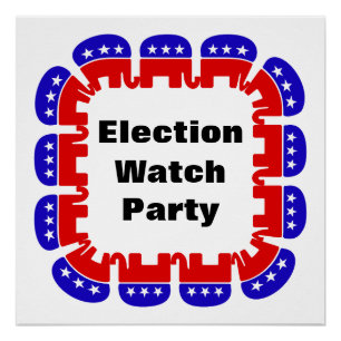 Poster Parti républicain de surveillance des élections