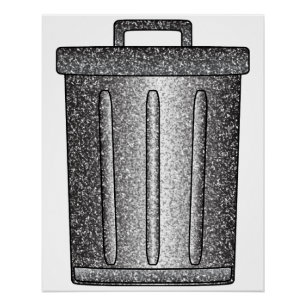 Poster Parties scintillant de déchets