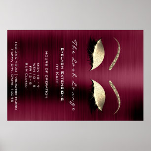 Poster Parties scintillant d'or de Bourgogne Marque Beaut