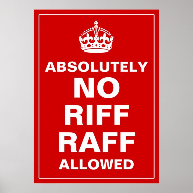 Poster Pas de Riff Raff (Devant)